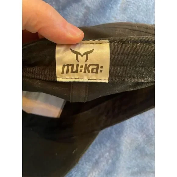 MUKA Unisex Black Floral Hat Adjustable Strap Casual Cap - Picture 5 of 5